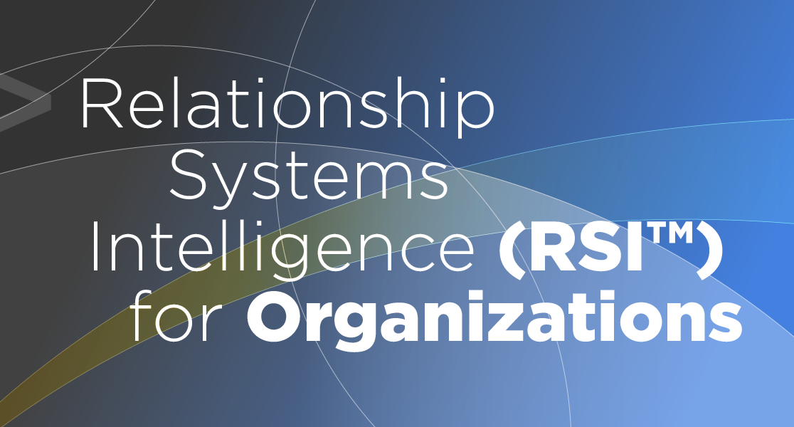 Relationship Systems Intelligence (RSI) for Organizations